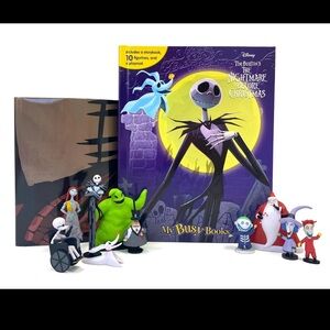 Disney Nightmare Before Christmas My Busy Books - Storybook, 10 figurines